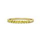 1 - Clara 2.40 mm Yellow Sapphire 10 Stone Wedding Band 