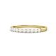 1 - Clara 2.40 mm White Sapphire 10 Stone Wedding Band 