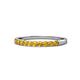 1 - Clara 2.40 mm Citrine 10 Stone Wedding Band 