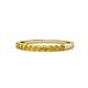 1 - Clara 2.40 mm Citrine 10 Stone Wedding Band 
