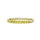 1 - Clara 2.40 mm Yellow Diamond 10 Stone Wedding Band 