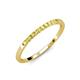 2 - Clara 2.00 mm Yellow Sapphire 10 Stone Wedding Band 