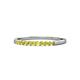 1 - Clara 2.00 mm Yellow Diamond 10 Stone Wedding Band 