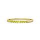 1 - Clara 2.00 mm Yellow Diamond 10 Stone Wedding Band 