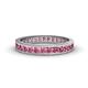 1 - Rebica 3.00 mm Princess Cut Pink Tourmaline Eternity Band 