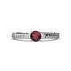 2 - Aine 6.00 mm Round Ruby Solitaire Engagement Ring 