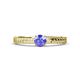 2 - Aine 6.50 mm Round Tanzanite Solitaire Engagement Ring 