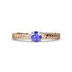 2 - Aine 6.50 mm Round Tanzanite Solitaire Engagement Ring 