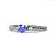 1 - Aine 6.50 mm Round Tanzanite Solitaire Engagement Ring 