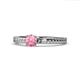 1 - Aine 6.50 mm Round Pink Tourmaline Solitaire Engagement Ring 