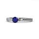 1 - Aine 6.00 mm Round Blue Sapphire Solitaire Engagement Ring 