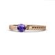 1 - Aine 6.50 mm Round Iolite Solitaire Engagement Ring 