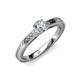 3 - Aine GIA Certified 6.50 mm Round Diamond Solitaire Engagement Ring 