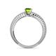 5 - Aine 6.50 mm Round Peridot Solitaire Engagement Ring 
