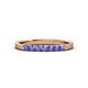 3 - Fiala 2.00 mm Tanzanite 7 Stone Wedding Band 