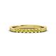 3 - Fiala 2.00 mm Yellow Sapphire 7 Stone Wedding Band 