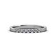 3 - Fiala 2.00 mm Diamond 7 Stone Wedding Band 