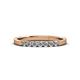 3 - Fiala 2.00 mm Diamond 7 Stone Wedding Band 