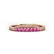 3 - Fiala 2.00 mm Pink Sapphire 7 Stone Wedding Band 