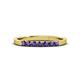 3 - Fiala 2.00 mm Iolite 7 Stone Wedding Band 