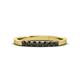 3 - Fiala 2.00 mm Black Diamond 7 Stone Wedding Band 