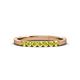 3 - Fiala 2.00 mm Yellow Diamond 7 Stone Wedding Band 