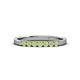 3 - Fiala 2.00 mm Peridot 7 Stone Wedding Band 