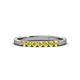 3 - Fiala 2.00 mm Yellow Sapphire 7 Stone Wedding Band 