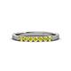 3 - Fiala 2.00 mm Yellow Diamond 7 Stone Wedding Band 