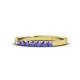 1 - Fiala 2.00 mm Tanzanite 7 Stone Wedding Band 
