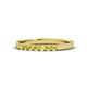 1 - Fiala 2.00 mm Yellow Sapphire 7 Stone Wedding Band 
