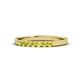 1 - Fiala 2.00 mm Yellow Diamond 7 Stone Wedding Band 