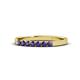 1 - Fiala 2.00 mm Iolite 7 Stone Wedding Band 