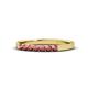 1 - Fiala 2.00 mm Rhodolite Garnet 7 Stone Wedding Band 