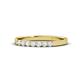 1 - Fiala 2.00 mm White Sapphire 7 Stone Wedding Band 