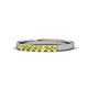1 - Fiala 2.00 mm Yellow Diamond 7 Stone Wedding Band 
