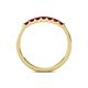 6 - Fiala 2.00 mm Ruby 7 Stone Wedding Band 