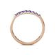 6 - Fiala 2.00 mm Tanzanite 7 Stone Wedding Band 