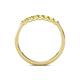 6 - Fiala 2.00 mm Yellow Diamond 7 Stone Wedding Band 