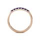 6 - Fiala 2.00 mm Blue Sapphire 7 Stone Wedding Band 