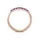 6 - Fiala 2.00 mm Amethyst 7 Stone Wedding Band 