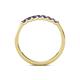 6 - Fiala 2.00 mm Iolite 7 Stone Wedding Band 