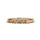 1 - Fiala 2.00 mm Citrine and Diamond Wedding Band 