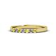 1 - Fiala 2.00 mm Yellow Sapphire and Diamond Wedding Band 