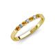 3 - Fiala 2.00 mm Citrine and Diamond Wedding Band 