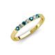 3 - Fiala 2.00 mm London Blue Topaz and Diamond Wedding Band 