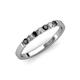 3 - Fiala 2.00 mm Black and White Diamond Wedding Band 