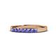 1 - Fiala 2.40 mm Tanzanite 7 Stone Wedding Band 
