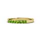 1 - Fiala 2.40 mm Peridot 7 Stone Wedding Band 