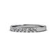 1 - Fiala 2.40 mm Diamond 7 Stone Wedding Band 